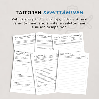 ”Ahdistuksen hallinta” -työkirja – 28 sivua