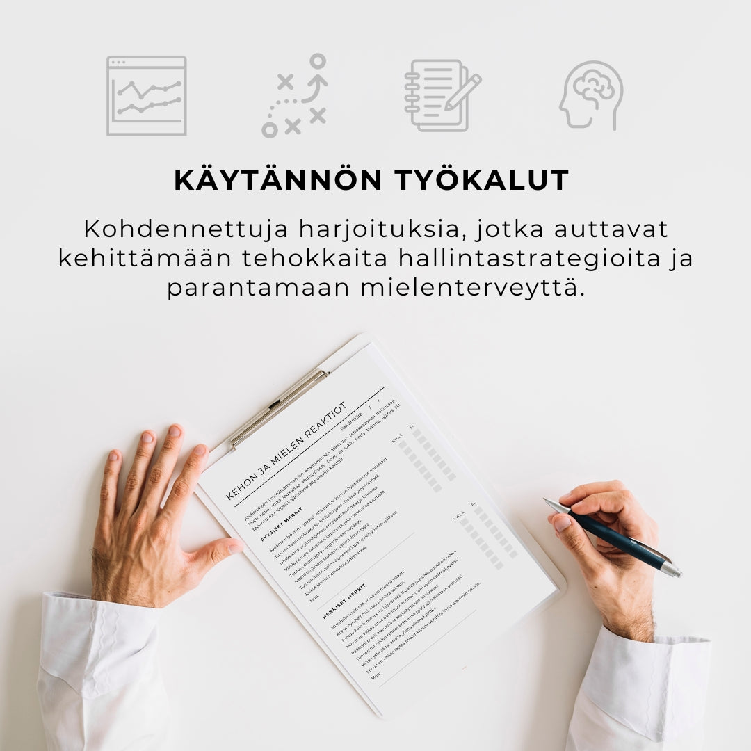 ”Ahdistuksen hallinta” -työkirja – 28 sivua