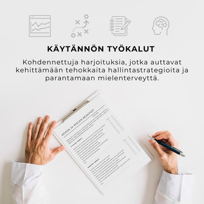 ”Ahdistuksen hallinta” -työkirja – 28 sivua