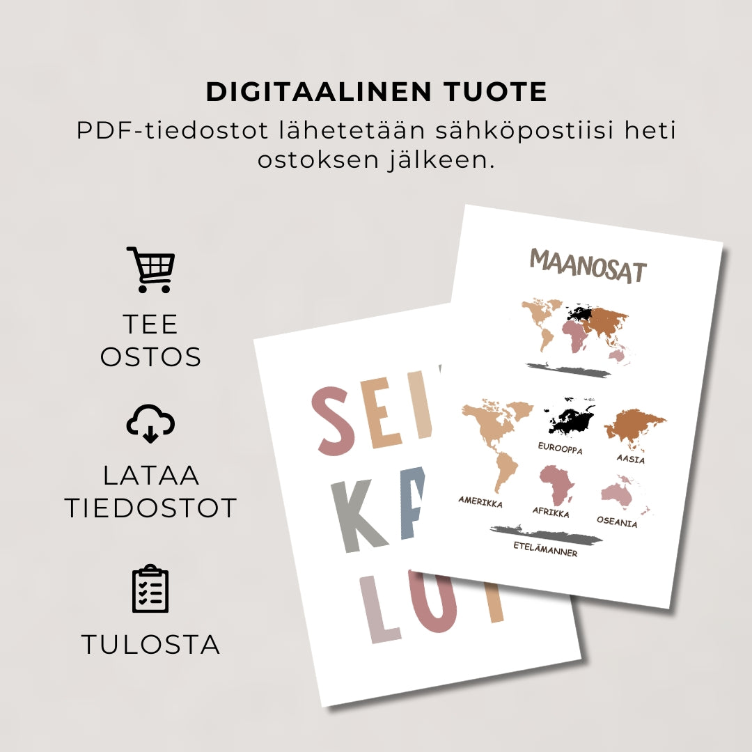 "Fiksu Oppija" – Suuri oppimispaketti (44 julistetta)