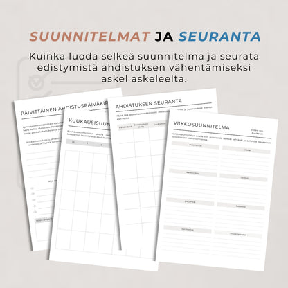 ”Ahdistuksen hallinta” -työkirja – 28 sivua