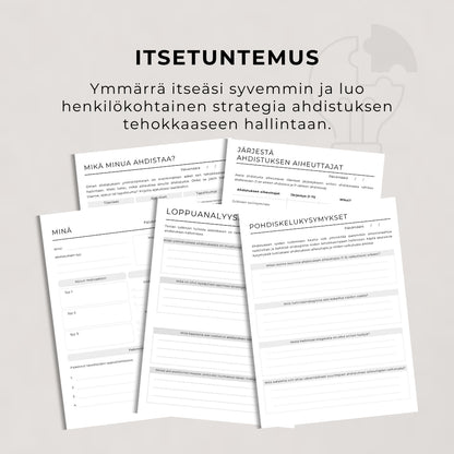 ”Ahdistuksen hallinta” -työkirja – 28 sivua