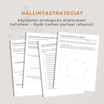 ”Ahdistuksen hallinta” -työkirja – 28 sivua